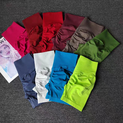 Women's High-Waist Yoga Shorts – Breathable Workout & Running Shorts