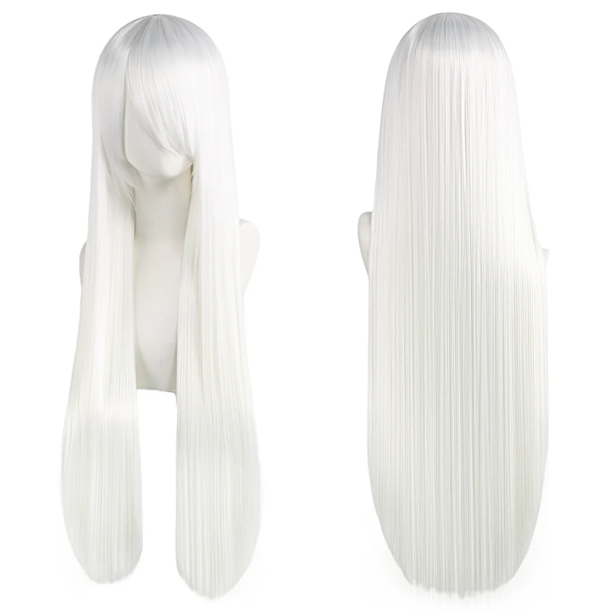 Long Straight Cosplay Wig – 32 Inch Synthetic Lolita Hair, 36 Colors
