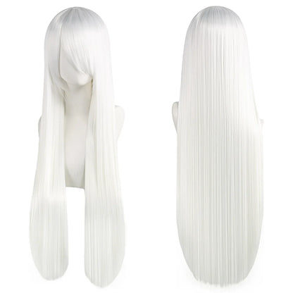 Long Straight Cosplay Wig – 32 Inch Synthetic Lolita Hair, 36 Colors