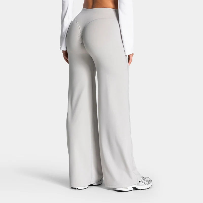 Scrunch Butt Wide Leg Pants - Women's Yoga & Gym Leggings