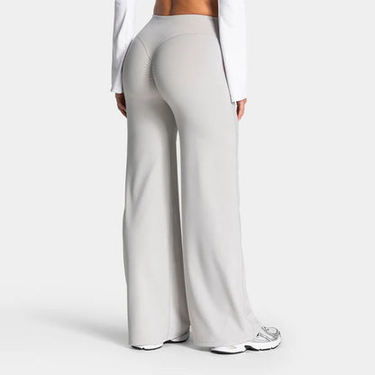 Scrunch Butt Wide Leg Pants - Women's Yoga & Gym Leggings