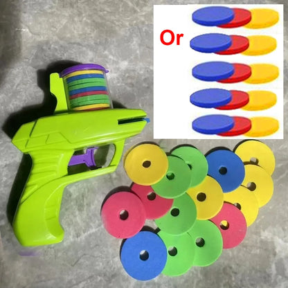 Foam Disc Launcher Toy Gun for Kids – Outdoor Shooting Game