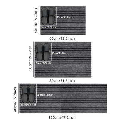 Ribbed Door Mat – Durable Washable Non-Slip Floor Mat for Entryway