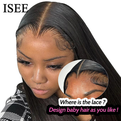 7x5 HD Lace Glueless Wig Straight Human Hair Pre-Cut Pre-Plucked 180% Density