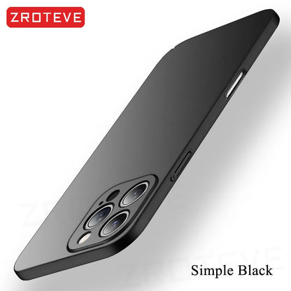 Iphone 17 16 17e 16e 15 14 13 12 Pro Max Zroteve Slim Matte Hard Pc Cover Iphone16 Plus Iphone15