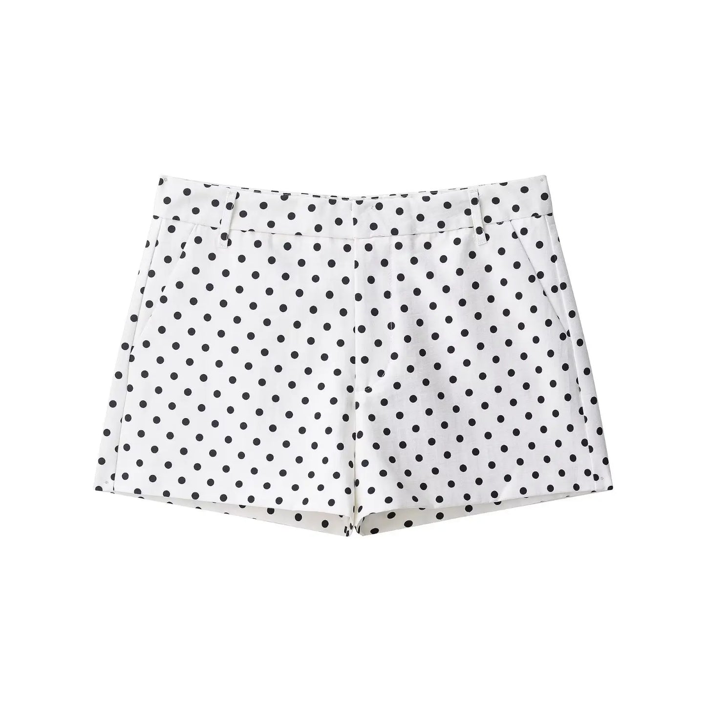 Women's Polka Dot Jacket & Shorts Set