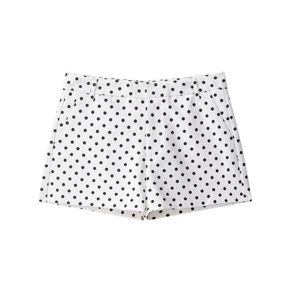 Women's Polka Dot Jacket & Shorts Set