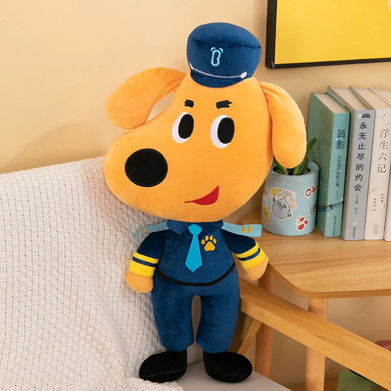 Sheriff Dog Stuffed Plush Toy – 30cm Anime Police Puppy Doll