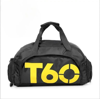 T60 Gym Duffel Bag with Shoe Compartment – Large Capacity Sports Bag for Men & Women