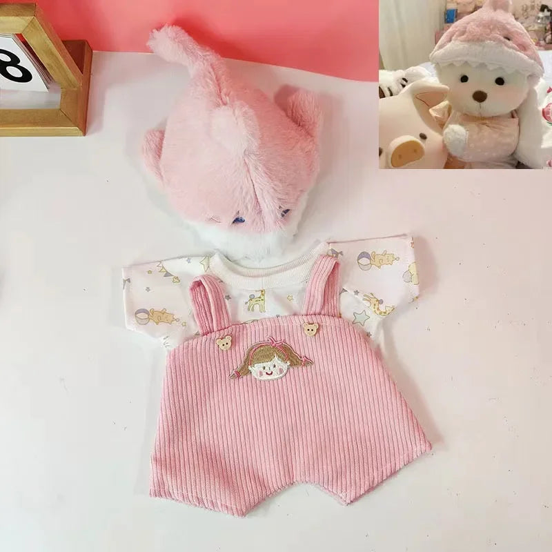 Teddy Bear Plush Toy with Changeable Outfits – Cute Stuffed Animal Doll