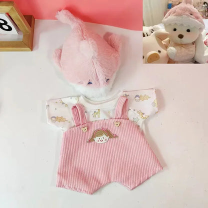 Teddy Bear Plush Toy with Changeable Outfits – Cute Stuffed Animal Doll