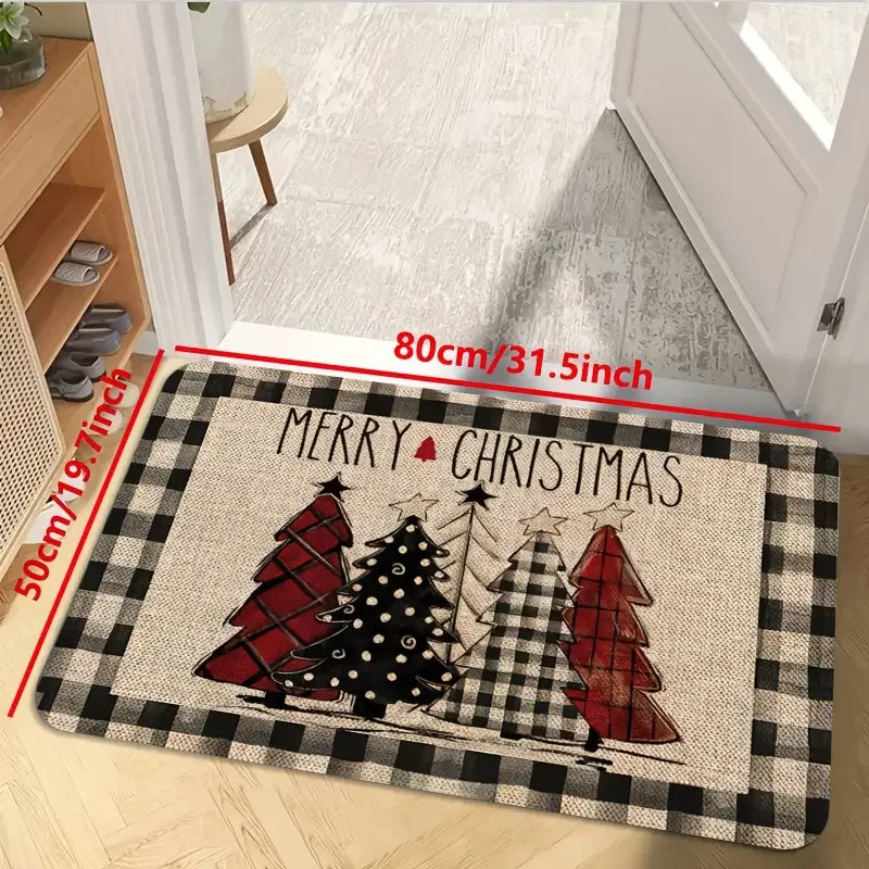 Christmas Kitchen Rug Set – Non-Slip Soft Holiday Floor Mat