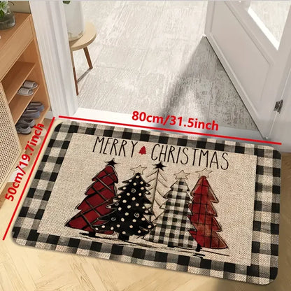 Christmas Kitchen Rug Set – Non-Slip Soft Holiday Floor Mat