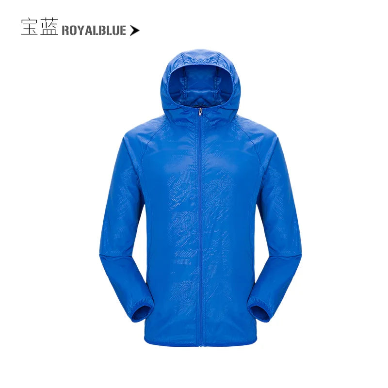 Waterproof Rain Jacket for Men & Women – Quick Dry Outdoor Coat
