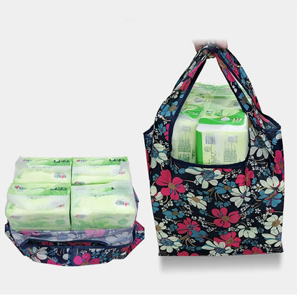 Reusable Foldable Shopping Tote Bag – Large Capacity Grocery Bag
