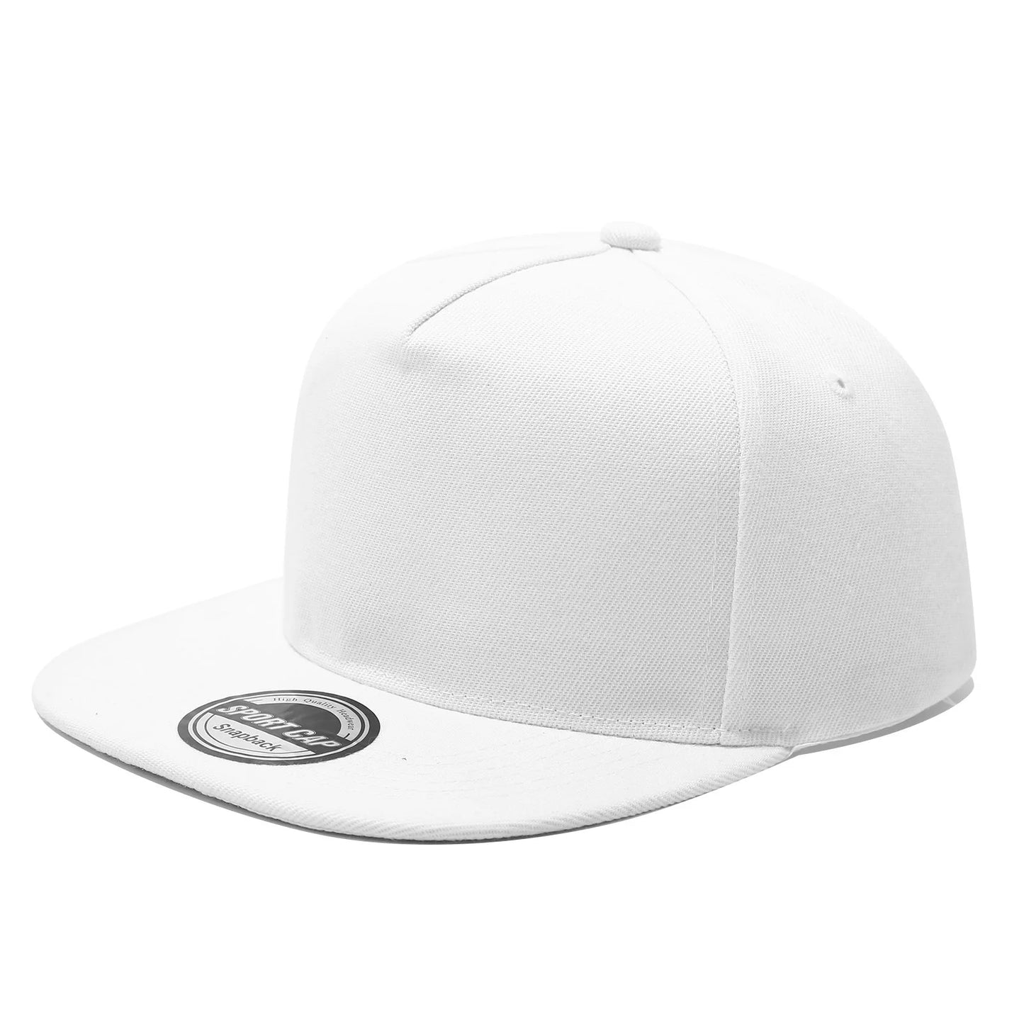Snapback Baseball Cap – Solid Color Hip Hop Flat Brim Hat Unisex