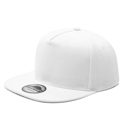 Snapback Baseball Cap – Solid Color Hip Hop Flat Brim Hat Unisex
