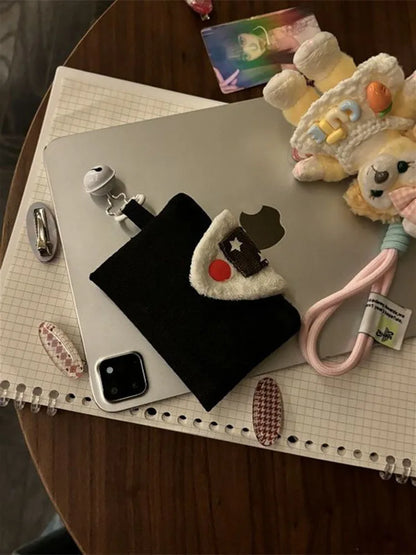 Cute Plush Coin Purse – Card Holder Wallet with Bell Charm
