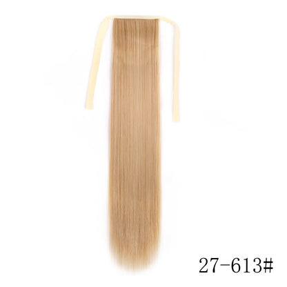 Wrap Around Ponytail Extension – Long Straight Synthetic Clip-In