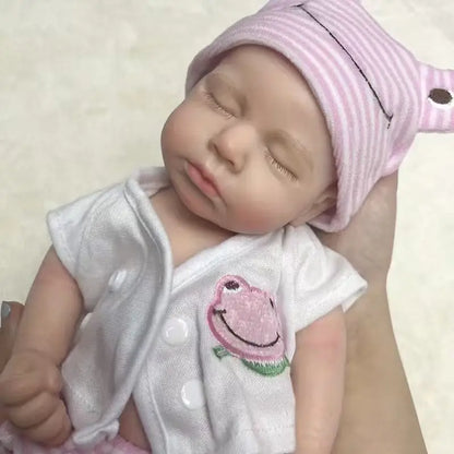 33cm Loulou Reborn Baby Doll – Solid Silicone Washable Newborn