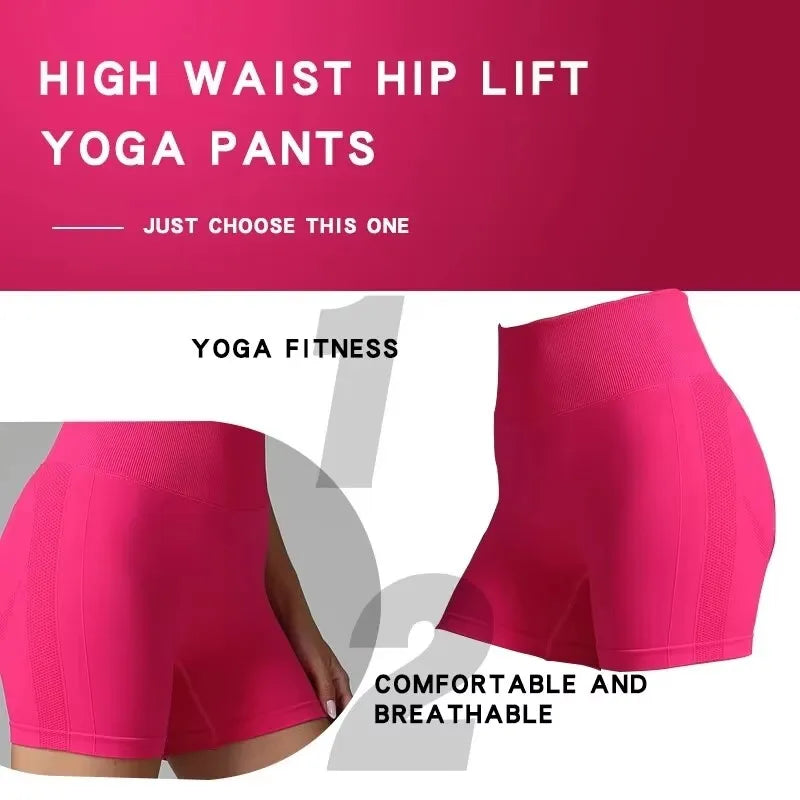 Women's Seamless High-Waist Scrunch Shorts