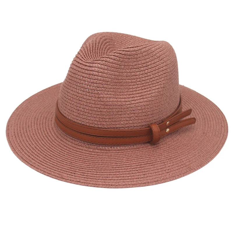 Panama Straw Sun Hat – Unisex Wide Brim Beach & Summer Hat