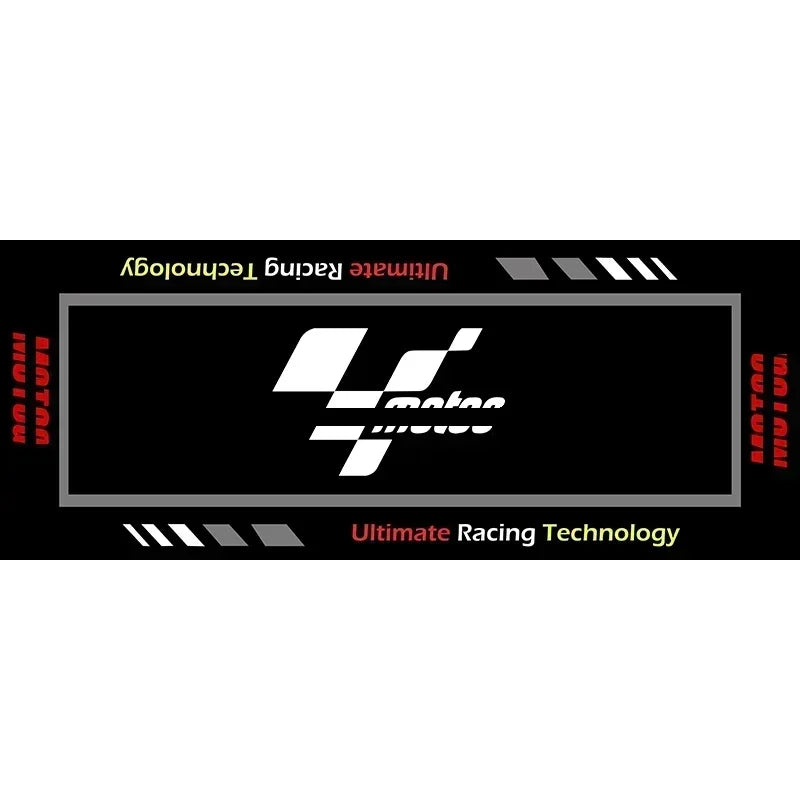 Motorcycle Parking Mat – Racing Display Carpet for Bike & Garage