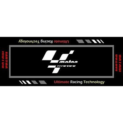 Motorcycle Parking Mat – Racing Display Carpet for Bike & Garage