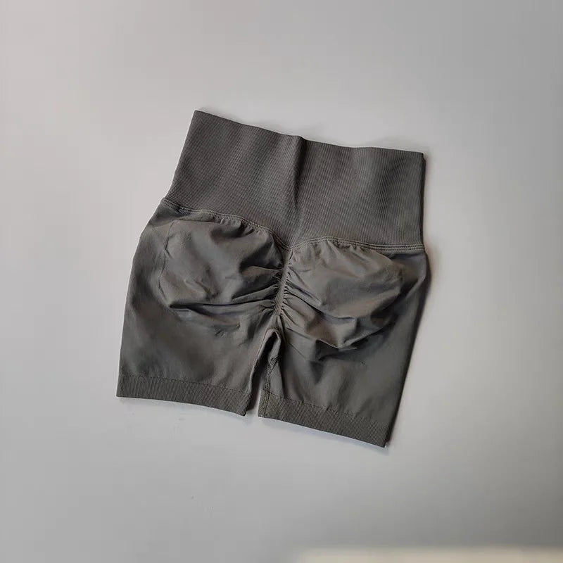 Women's High-Waist Yoga Shorts – Breathable Workout & Running Shorts