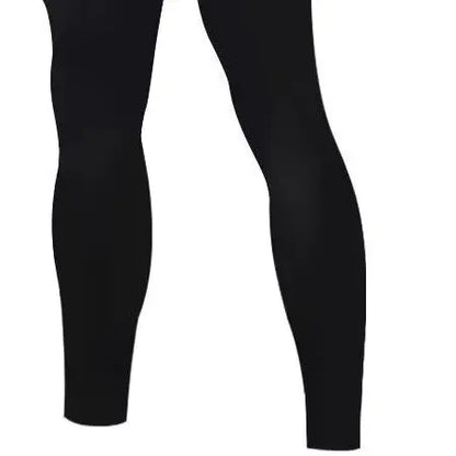 Men's Fleece-Lined Compression Leggings Sports Thermal Tights