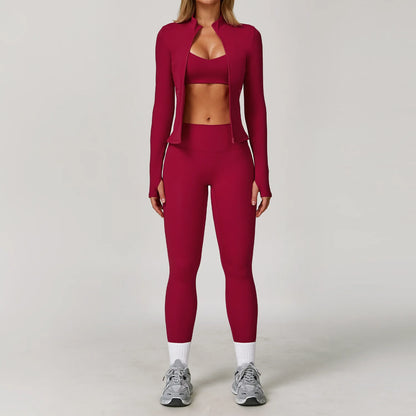 Women's Yoga Set – 2 & 3 Piece Sports Bra & Shorts Activewear