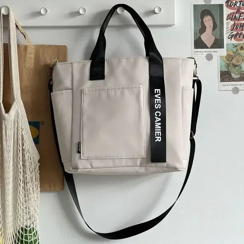 Large Capacity Nylon Tote Bag Women Waterproof Shoulder Crossbody