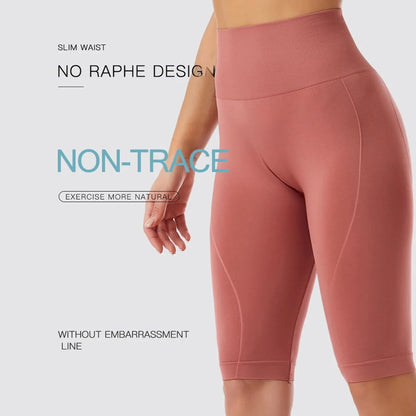 Seamless Push-Up Yoga Shorts for Women – Tummy Control Gym Wear