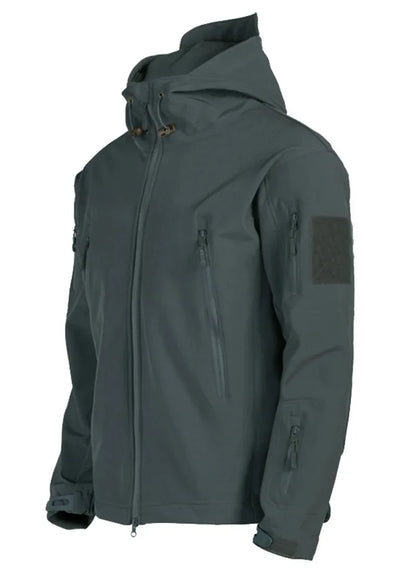 Men's Tactical Soft Shell Jacket – Waterproof Military Hooded