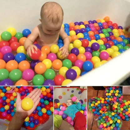 Ball Pit Balls 100pcs – Colorful Plastic Play Balls for Kids (2.2in / 5.5cm)