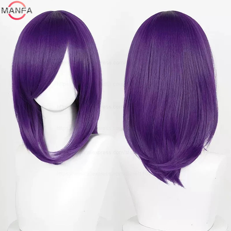Anime Cosplay Wig - 40cm Medium Straight Wig with Bangs