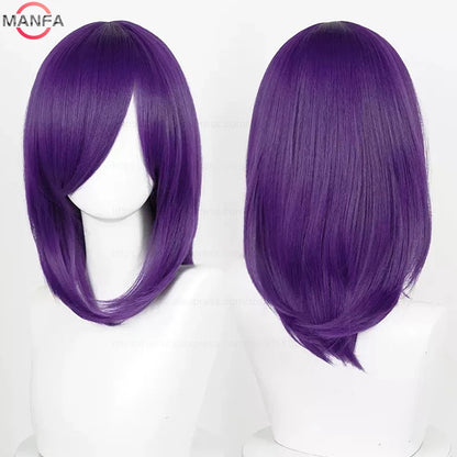 Anime Cosplay Wig - 40cm Medium Straight Wig with Bangs