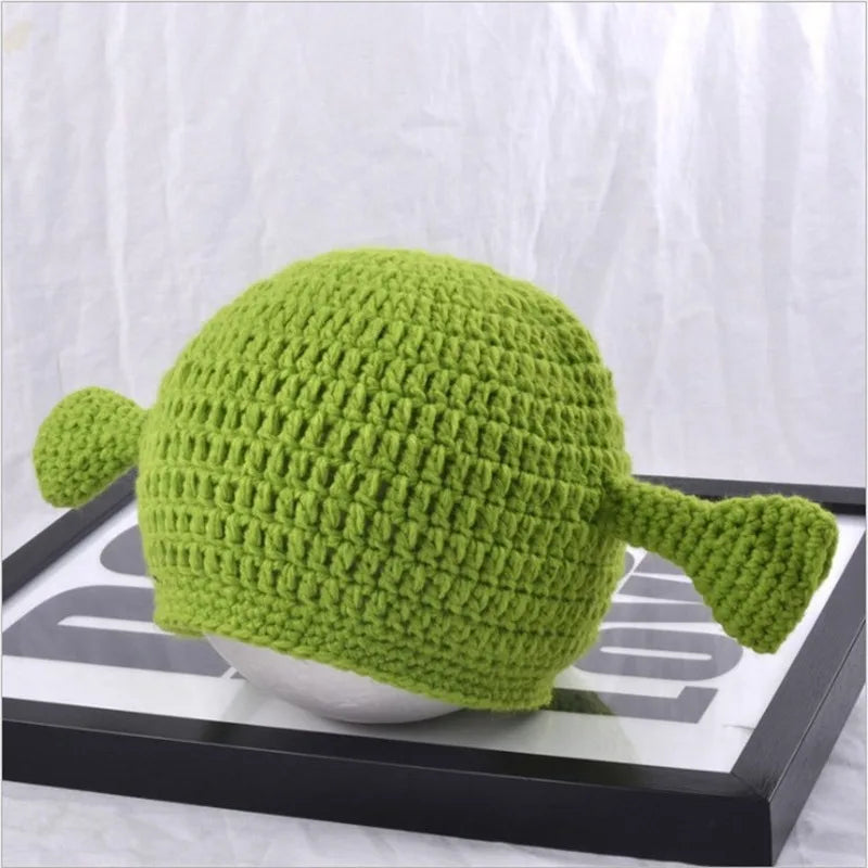 Shrek Monster Knit Beanie Hat – Funny Novelty Winter Cap