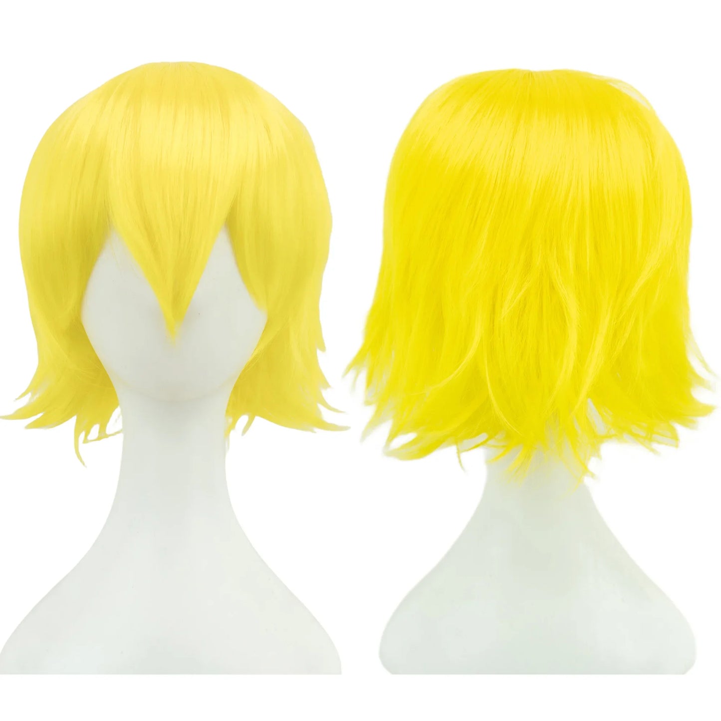 12-Inch Short Cosplay Bob Wig – Multi-Color Synthetic Hair