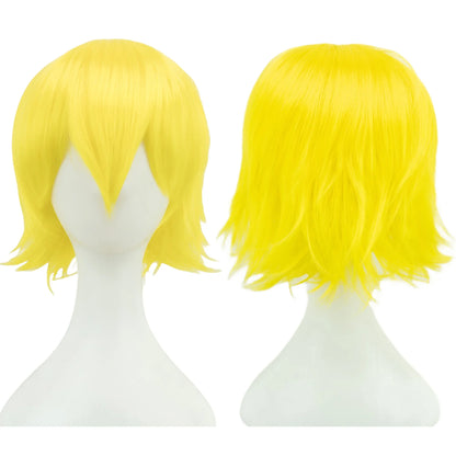 12-Inch Short Cosplay Bob Wig – Multi-Color Synthetic Hair