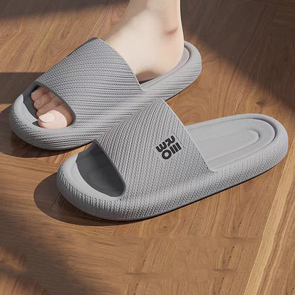 Summer Slippers Men Shoes Cloud Home Flat Sandals Massage Flip Flops Couples Bathroom Indoor Slides