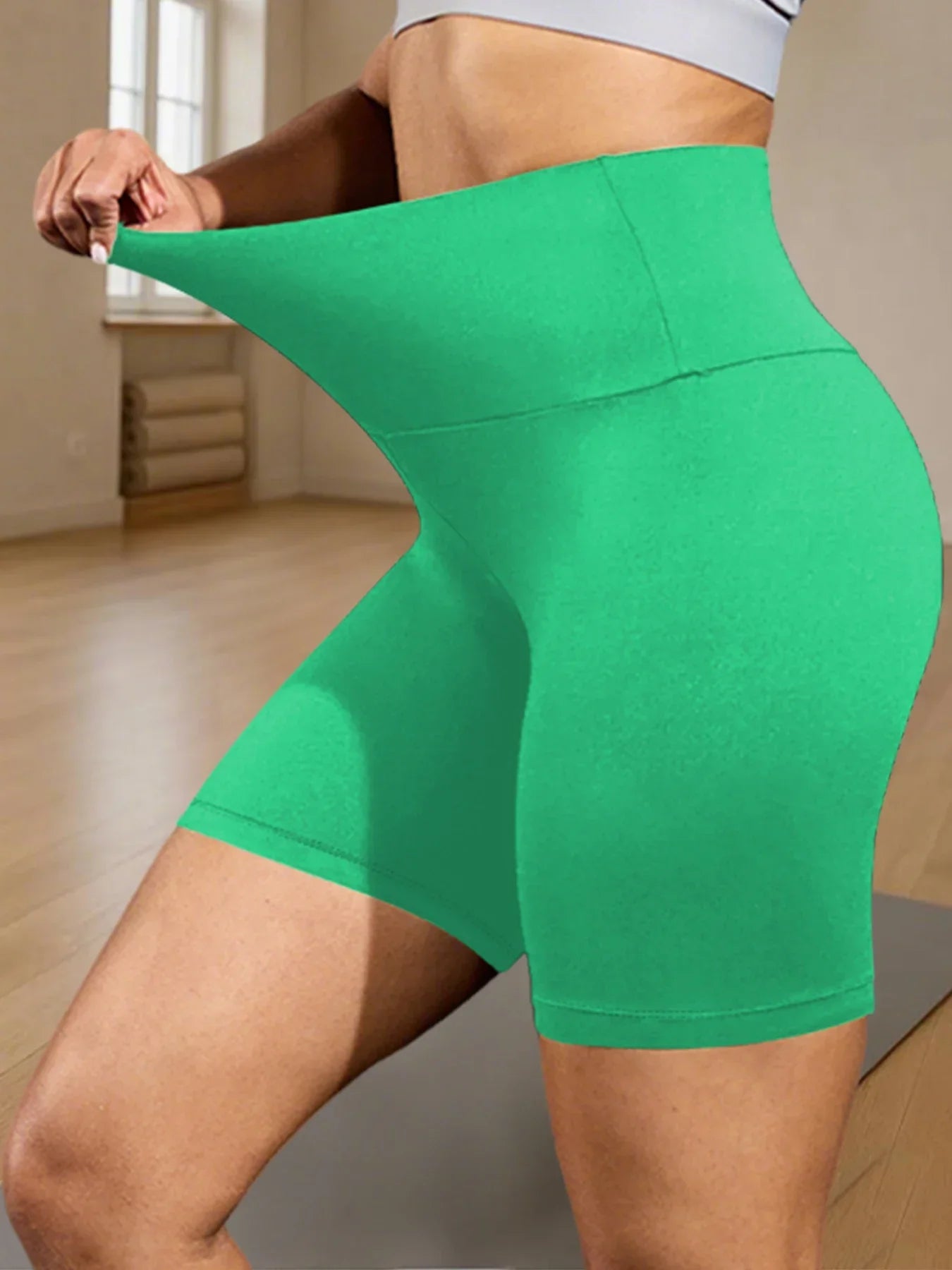 Women's High-Waist Biker Shorts – Tummy Control, No See-Through