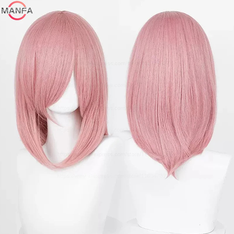 Anime Cosplay Wig - 40cm Medium Straight Wig with Bangs