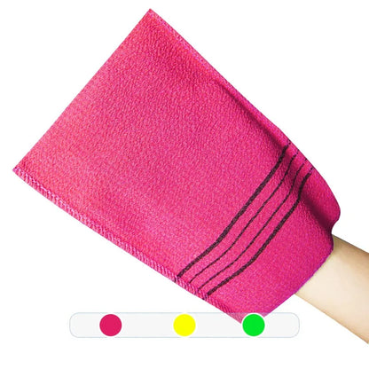 Exfoliating Bath Pad Towels Set Korean Italy Asian Washcloth Body Scrub Shower Soft Polyester Cotton