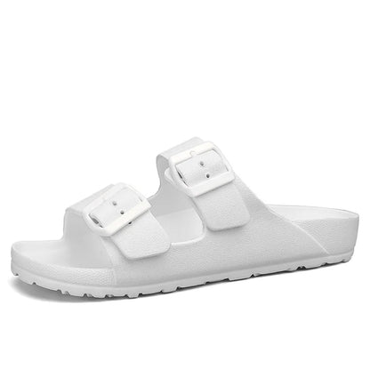 Summer Adjustable Soft Slides Slippers Men Flat Eva Lightweight Anti Slip Size 34-47 48 49