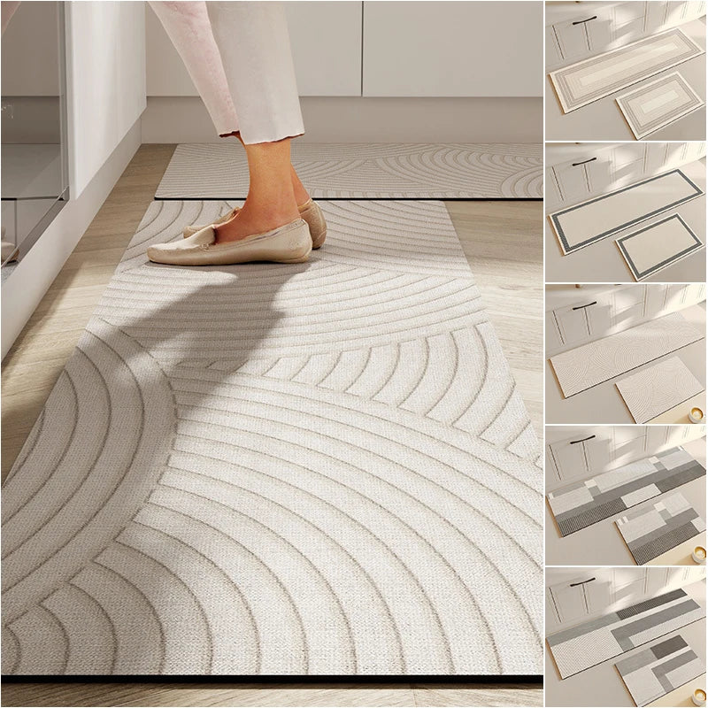 Super Absorbent Anti-Slip Bath & Kitchen Mat – Soft Door Rug