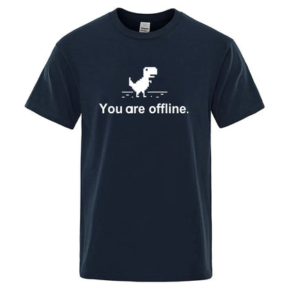 Funny Dinosaur Graphic T Shirt Cotton Blend Casual Tee