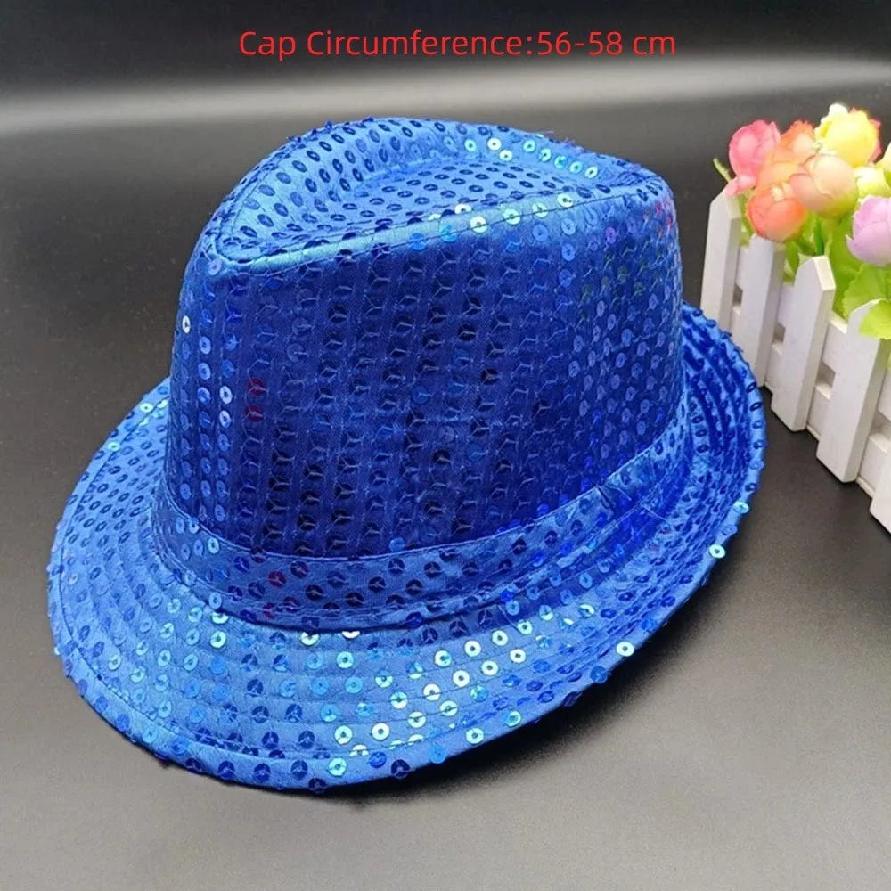Sequin Jazz Fedora Hat – Party, Dance & Cosplay