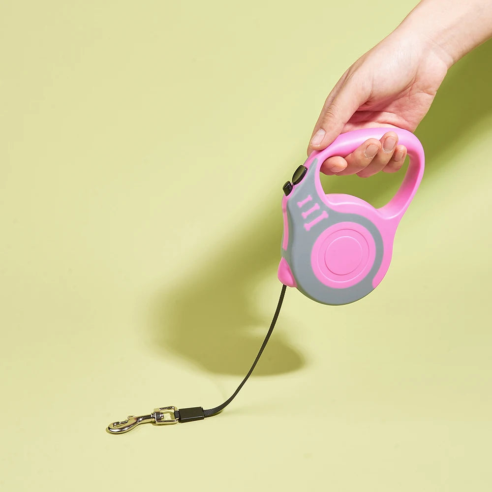 Retractable Dog Leash – Durable Nylon Lead for Dogs & Cats