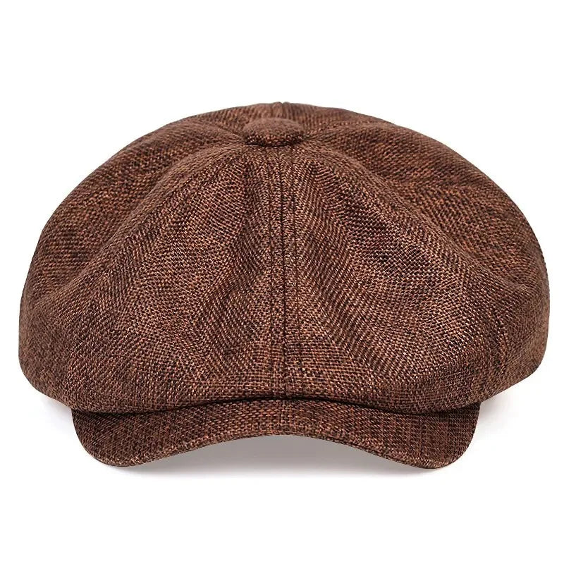 Newsboy Cap – Retro Octagonal Flat Cap for Men & Women
